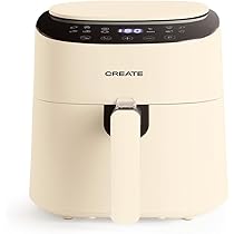 SIMPLUS Airfryer XL Heteluchtfriteuse, 6,5 liter, met kijkvenster, 1500 W, extra slank design, touchscreen met 10 programma's, 80-200 °C, anti-aanbakmand, vetarm en snel