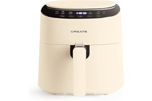 CREATE/FRYER AIR PRO COMPACT/Friteuse sans huile 3,5L Blanc cassé / 8 Programmes, facile à nettoyer, pratique, système de sécurité d'arrêt automatique, 1300W