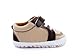 Bigood Baby Toddler PU Leather Crawl Shoes Stars Walking Sneaker 13cm Brown