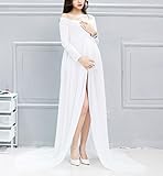 Happy Cherry Sexy Schwanger Fotoshooting Fotografie Requisiten Frauen Lange Chiffon Kleider Mutterschaft Fotografie Kleidung Maxikleid - 5