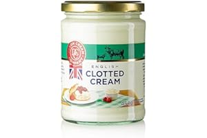 Queenmew Englische Clotted Cream, Feste Rahm-Creme, 55% Fett, 454 g