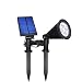Produktbild LED Solar Strahler Outdoor Wand Licht Boden Beleuchtung 4 LED Wasserdicht Sicherheit Lampe LED Landschaftsbau Lichter