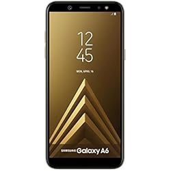 Samsung Galaxy A6 - Smartphone libre Android 8,0 (5,6 HD+), Dual SIM, Cámara Trasera 16MP + Flash y Frontal 16MP + Flash, Oro, 32 GB 5.6" - Versión española