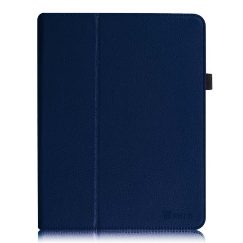 Fintie Apple iPad 1 Hülle Case Schutzhülle Etui Tasche – Folio Slim Fit Ständer Kunstleder Smart Cover mit Stylus Loop für iPad 1st Generation, Marineblau - 3