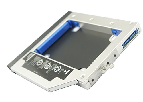 Nimitz HDD-Caddy für 2. Festplatte, SSD, für HP Elitebook 8560p, 8570p, mit originaler Blende - 4