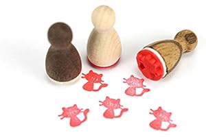 STEMPLINO Sellos pequeños con diseño de gato