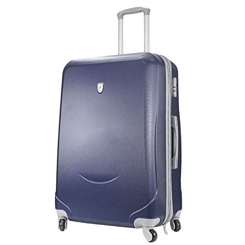 Alexander 28'' ABS Maleta de Viaje Equipaje Avión 74 x 46 x 28 cm Capacidad 95L Estructura Rígida Ligera con Asa Telescópica 4 Ruedas Giratorias 5 Color 4 Tamaño (Marino, L) HY11006B-MN-L 