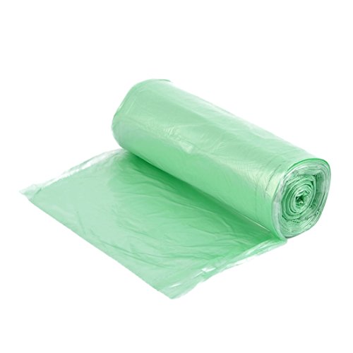 sourcingmap® Polyethylene Dormitory Garbage Waste Rubbish Litter Holder Storage Bag Roll Green