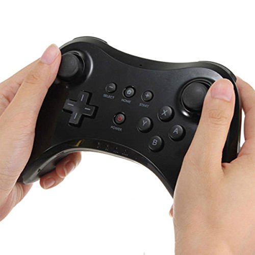 QUMOX 2 x Controlador de Mano Wireless Gamepad Joypad Remoto Mando de Juego para Nintendo Wii U Pro