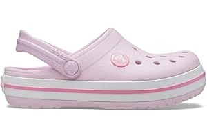 Crocs Crocband Clog K, Zuecos Unisex niños, Rosa Ballerina Pink, 34/35 EU