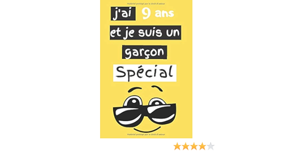 J Ai 9 Ans Et Je Suis Un Garcon Special Carnet Intime Pour Garcon De 9 Ans Idee Cadeau Pour Garcon De 9 Ans 120 Pages Format A5 Couverture Brillante Amazon Fr