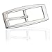 Produktbild Gürtelschnalle Buckle 15mm Metall Silber Poliert - Buckle Genova - Dornschliesse Für Gürtel Mit 1,5cm Breite - Silberfarben Poliert
