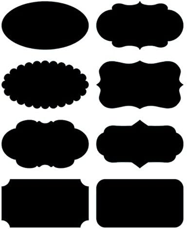 Native Spring Chalkboard Labels, Premium Waterproof Peel and Stick for Jars, Pantries, Craft Rooms Black