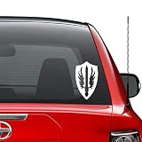 Easy to clean and washable Battlestar Glactica Pegasus Spaceship Vinyl Decal Sticker Car Truck Vehicle Bumper Window Wall Decor Helmet Motorcycle and More - (Size 9 inch / 23 cm Tall) - Color (Gloss Black)