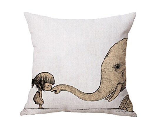 Yinew Kissenbezug Sofa Werfen Kissen Abdeckung Lendenkissen Pillowcase Kissenhuelle im angesagten Digitaldruck Kissen Deko 45 x 45 cm Set 2er - 3