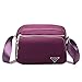 Produktbild Trend Frauen Casual Bag Travel Schulter Messenger Bag wasserdichte Nylon Outdoor Sports Rucksack Lila