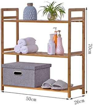 shoe stand Bamboo shoe rack bamboo racks simple bookcase storage rack simple living room partition solid wood storage rack Shoe Rack (Size : 50cm)