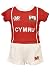 [6-12 Months, Red and White] WELSH CYMRU BABY KIDS 'BRYN' COOLDRY WALES RUGBY FOOTBALL KIT RED & WHITE