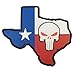 Produktbild Punisher Texas Lone Star American Sniper DEVGRU PVC Gummi Morale Fastener Aufnäher Patch