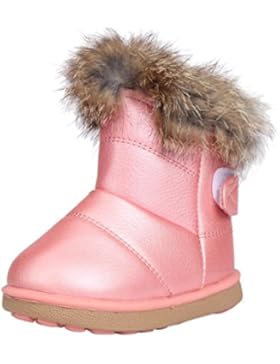 Baby Schuhe Sonnena Winter Jungen Mädchen Kind Leder Schuhe Martin Stiefel warm Schuhe, 1–6Alter 3-4Age rose