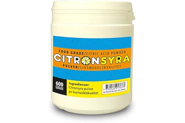 Citronsyra 600 g burk