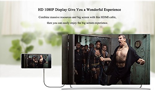 LinkinPerk1m Micro HDMI Kabel / kompatibel mit HDMI 2.0a/b, 2.0, 1.4a (Ultra HD, 4K, 3D, Full HD, 1080p, HDR, ARC, Highspeed mit Ethernet) - 5