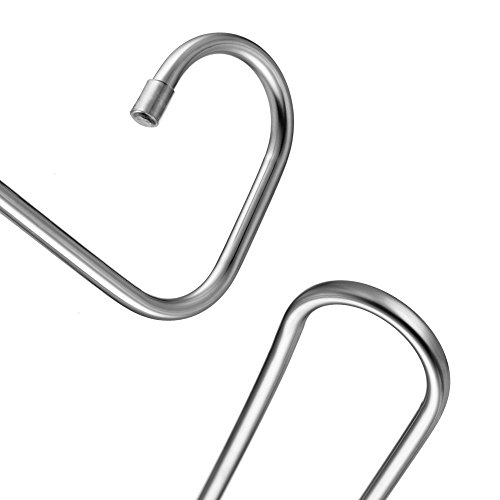 Mehrfach Kleiderbügel aus Edelstahl Platzsparend Hosenbügel für 5 Hosen (3 Stück) - 7