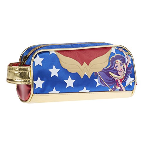 Karactermania Dc Super Hero Girls Wonder Women Estuches  20 cm  Azul