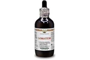 HAWAII PHARM Lomatium (Lomatium Dissectum) Dry Root Alcohol-Free Liquid Extract Glycerite 120 ml