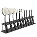 Produktbild House full of romance Neu (Schwarz Make-up-Bürstenhalter Zahnbürste Oval-Make-up-Bürstenhalter Acrylbürste Zeigt Rack-Make-up-Bürste Trockenständerablage ohne Make-up-Bürste an