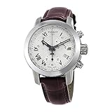 Tissot Unisex Erwachsene Chronograph Quarz Uhr mit Leder Armband T055.217.16.033.01