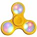 Produktbild Fidget Tri Spinner LED Licht PA-SM dreifach Hochleistung Kugellager Anti Stress Kreisel Hand Spielzeug Gelb