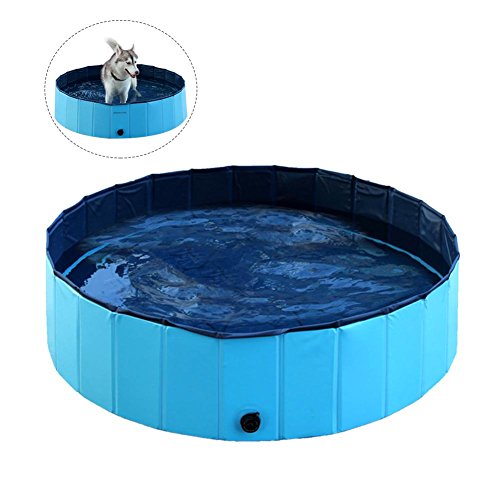 Preisvergleich Produktbild Hunde Swimmingpool Dog Pool das Planschbecken Hunde Wasserbecken Hunde Wasserbecken Tragbare Faltbare S:80 * 80 * 20cm / M: 120 * 120 * 30cm