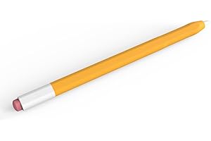 Yuexitech Silicone Pencil Case for Apple Pencil Generation 2/Pro，Ultra Thin Protective Pencil Cover，Silicone Sleeve Apple Pencil Cover Compatible with Magnetic Charging and Double Tap（Orange）