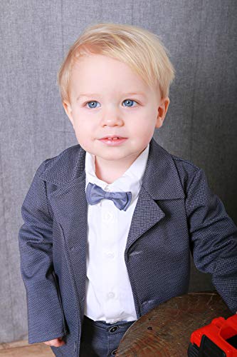 HOBEA-Germany Taufanzug Jungen, Taufkleidung Junge, Anzug Baby Junge für die Taufe für Babys und Kinder Design Elias, Größe 68 - 6
