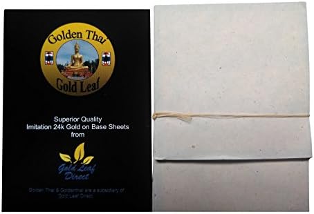 300 x Gold Leaf Sheets for Design & Art. Golden Thai from Gold Leaf Direct