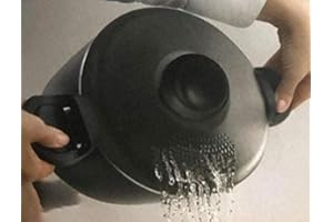 Accademia Mugnano PENTOLA SCOLI Antiaderente con Coperchio COLAPASTA 22 CM SCOLAPASTA 1 PZ