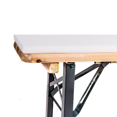 Bierbankhusse gepolstert Premium (nur Bank + Polsterung EXTRA STARK) (Grau) - 2