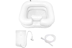 HIQE-FL Lavandino Gonfiabile Per Capelli,Bacino Gonfiabile Per Capelli Portatile,Lavandino Gonfiabile Per Lavaggio Dei Capelli,Gonfiabile Mobile Bacinella Gonfiabile,Lavandino Gonfiabile