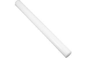 Othmro Barres Rondes en Plastique, Fibre de Verre, Tige Ronde en Plastique, Blanc, Diamètre Extérieur : 25mm - Longueur : 0.3m, Pour Structures, Maquettes d'architecture, Boîtiers d'appareils