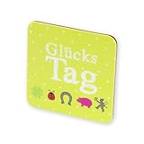 9,5 x 9,5 cm Gruss & CO 42724 Untersetzer Glück