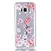 Produktbild Samsung Galaxy S8 Hülle, Chreey [Gemalt Relief] Schutzhülle Ultra Dünn Slim Fit Transparent Kratzfest Weich TPU Silikon Case Handyhülle Klar Durchsichtig Backcover [Pfirsichblüte]