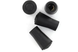 4 pcs: 12mm (1/2") Leki Style Rubber Ferrule Tips for Trekking or Hiking Sticks & Poles by Lifeswonderful
