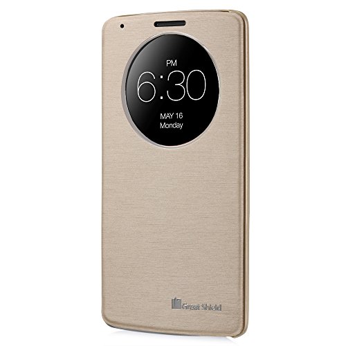 Greatshield GS03669 5 5  Folio Oro funda para tel  fono m  vil - Fundas para tel  fonos m  viles  Folio  LG  LG G3  14 cm  5 5    Oro 