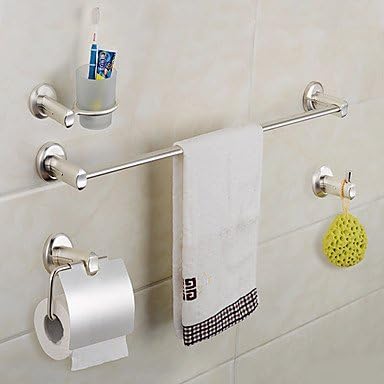 Accessories for bathroom,play,silver finish single dress hooks, door-know single tower,bushings and the holders of toilet paper