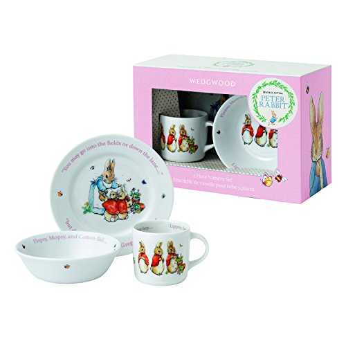Wedgwood Peter Rabbit Flopsy, Mopsy und Cotton Tail 3-teiliges Set