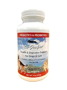 Dr. Goodpet Probiotics w/prebiotics - Billions of High-Potency CFU's - Superior Digestive Support