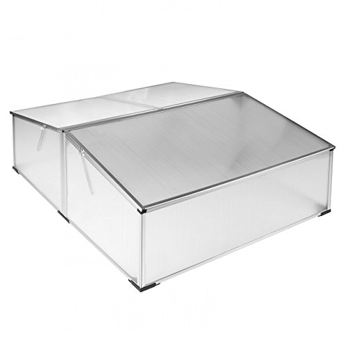 Rotfuchs Doppel Frühbeet Gewächshaus Treibhaus Tomaten Garten Pflanzen 119 x 100 x 40 cm - 2