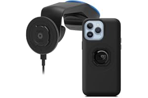 Quad Lock Windscreen/Dashboard Car Phone Holder with MAG Wireless Charging Head V2 and MAG Phone Case for iPhone 14 Pro Max