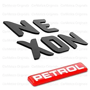 CarMetics NEXON 3D Letters (3D Stickers 3D Logo 3D Emblem for Tata NEXON
